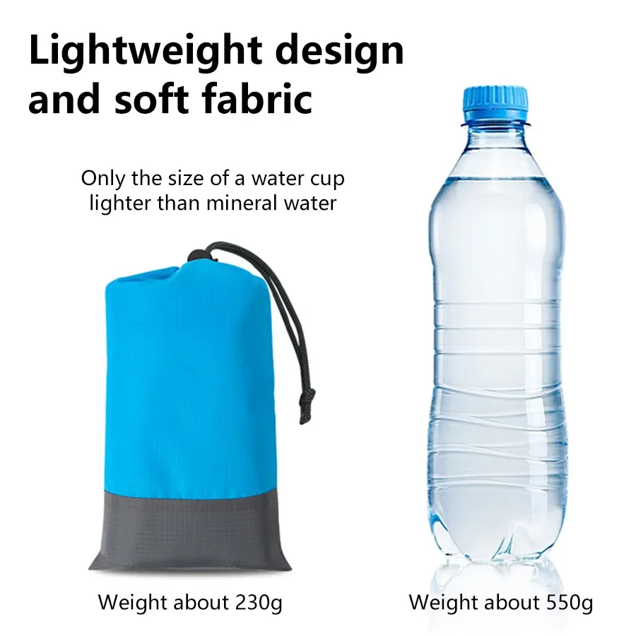 Couverture de plage anti-sable imperméable 200 x 210 cm, légère et portable 3