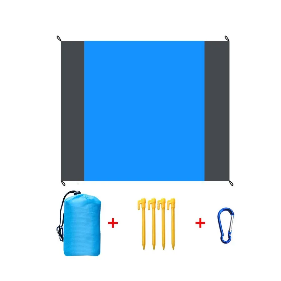 Couverture de plage anti-sable imperméable 200 x 210 cm, légère et portable 7