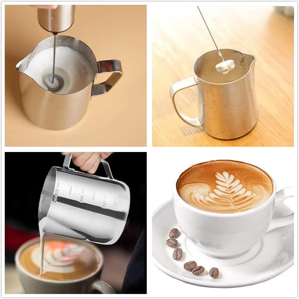 Mousseur à lait compact et ergonomique