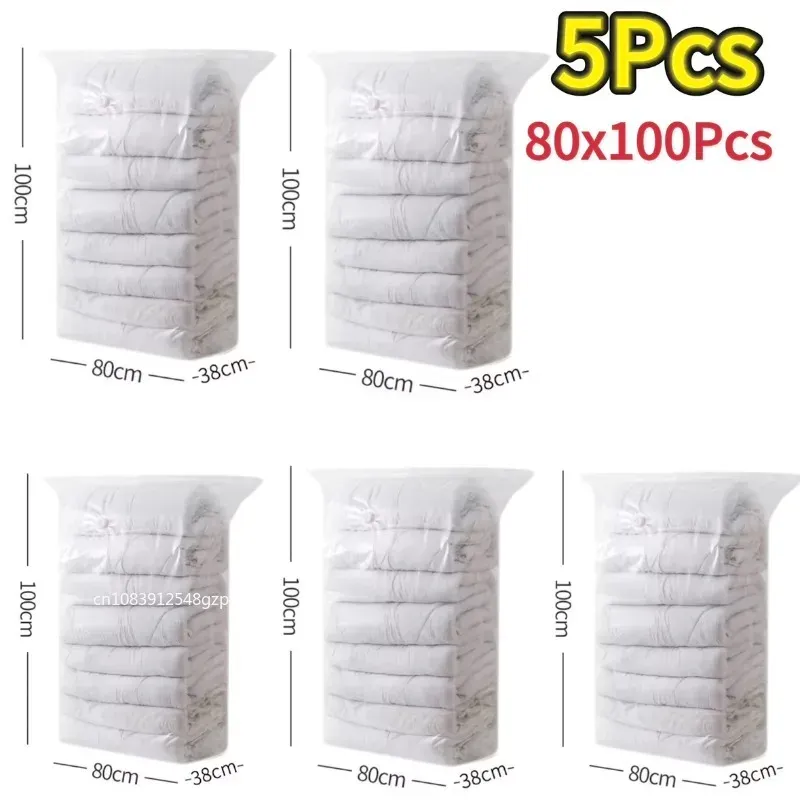Sacs de rangement sous vide sans pompe, grands sacs pour vêtements et couvertures, accessoire de voyage 11