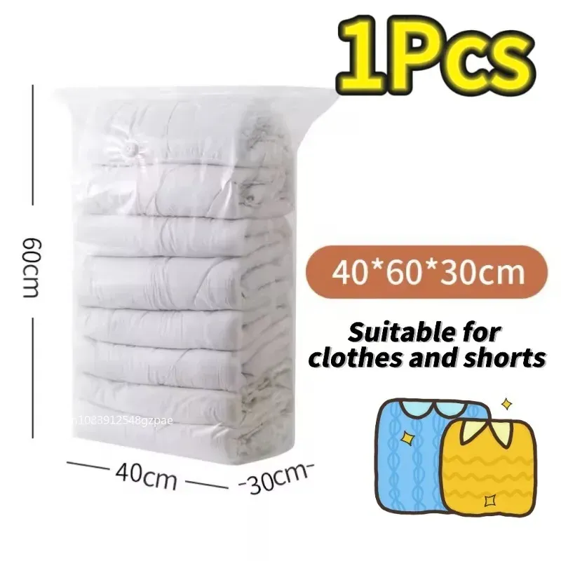 Sacs de rangement sous vide sans pompe, grands sacs pour vêtements et couvertures, accessoire de voyage 14