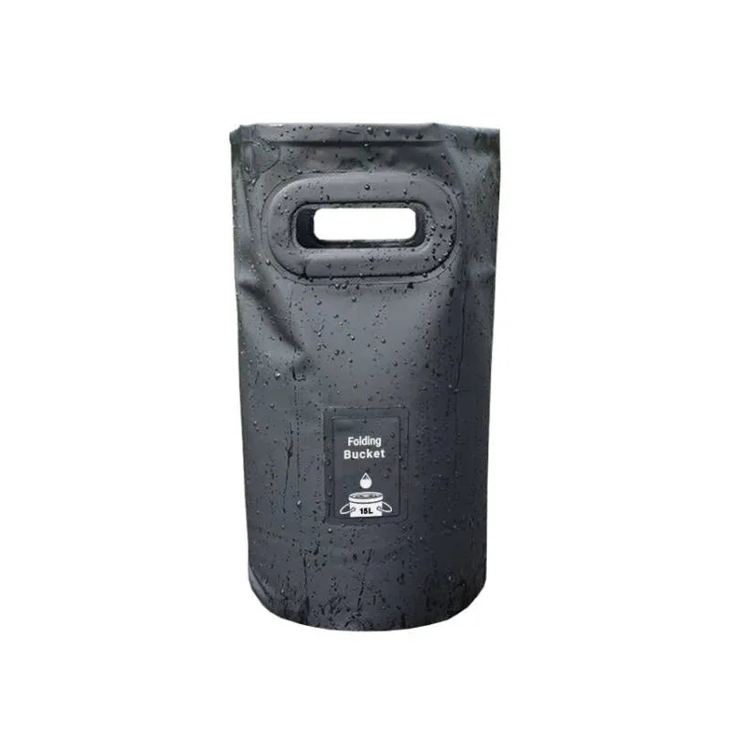 Seau pliable de 20 L, bassin portable pour le camping et la randonnée, seau de pêche, boîte de rangement pour lavage de voiture 8
