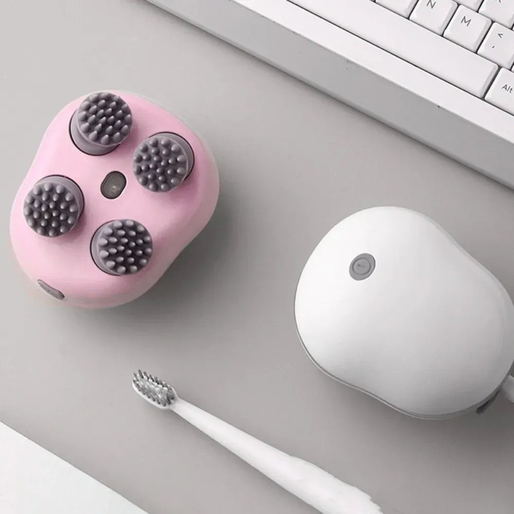 Masseur de tête électrique portable à pétrissage, rechargeable, avec vibration, pour un relaxation du cuir chevelu 3