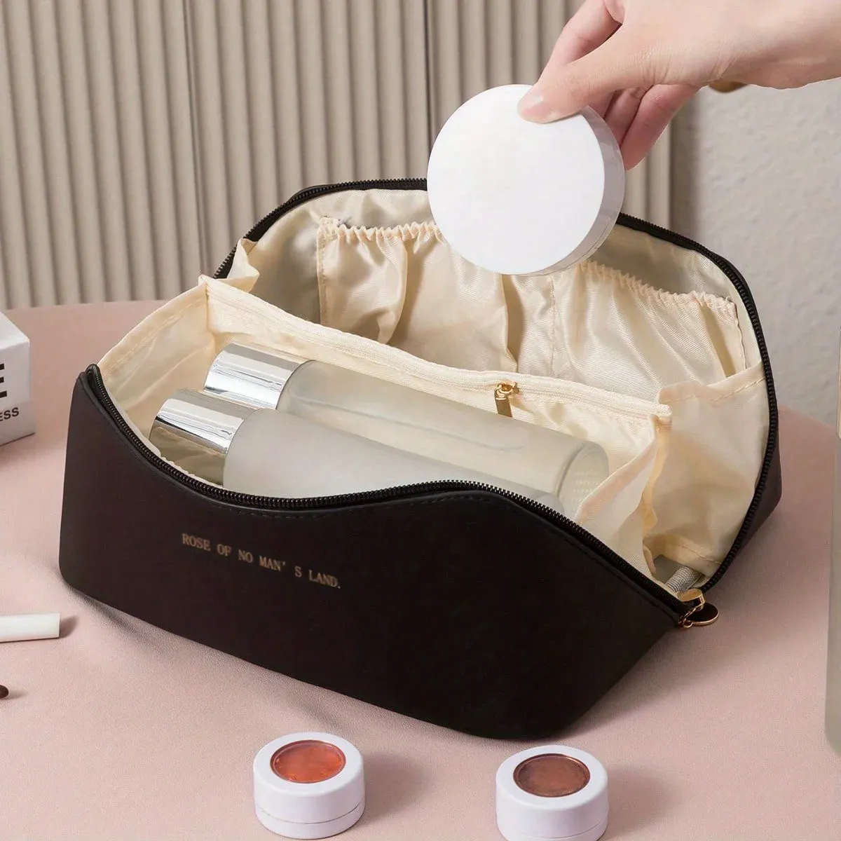 Trousse de Maquillage Zippée de Voyage pour Femme 5