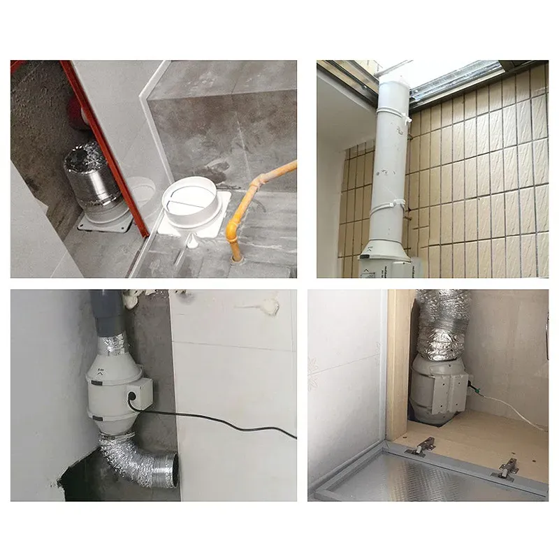 Clapet anti-retour de ventilation, volant d'amortisseur de blocage pour conduit de canalisation, volet arrière pour conduit en ligne, grille de ventilation domestique pour cuisine 2
