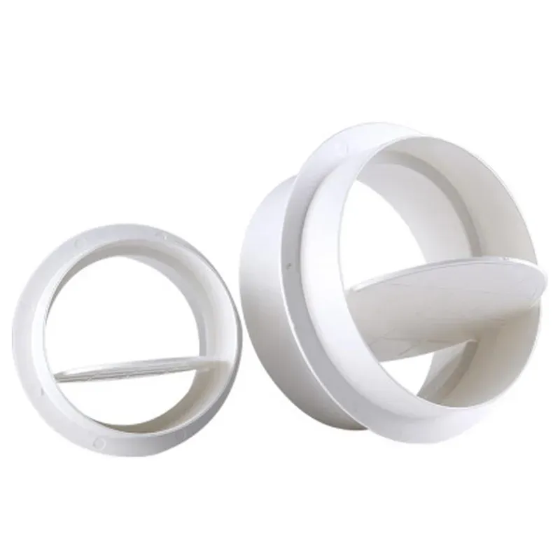Clapet anti-retour pour conduit de ventilation, finition