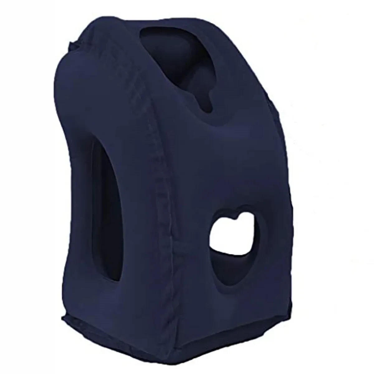 Coussin de voyage gonflable amélioré avec support de tête et menton pour avion, voiture, bureau – Oreiller de repos pour le cou 7