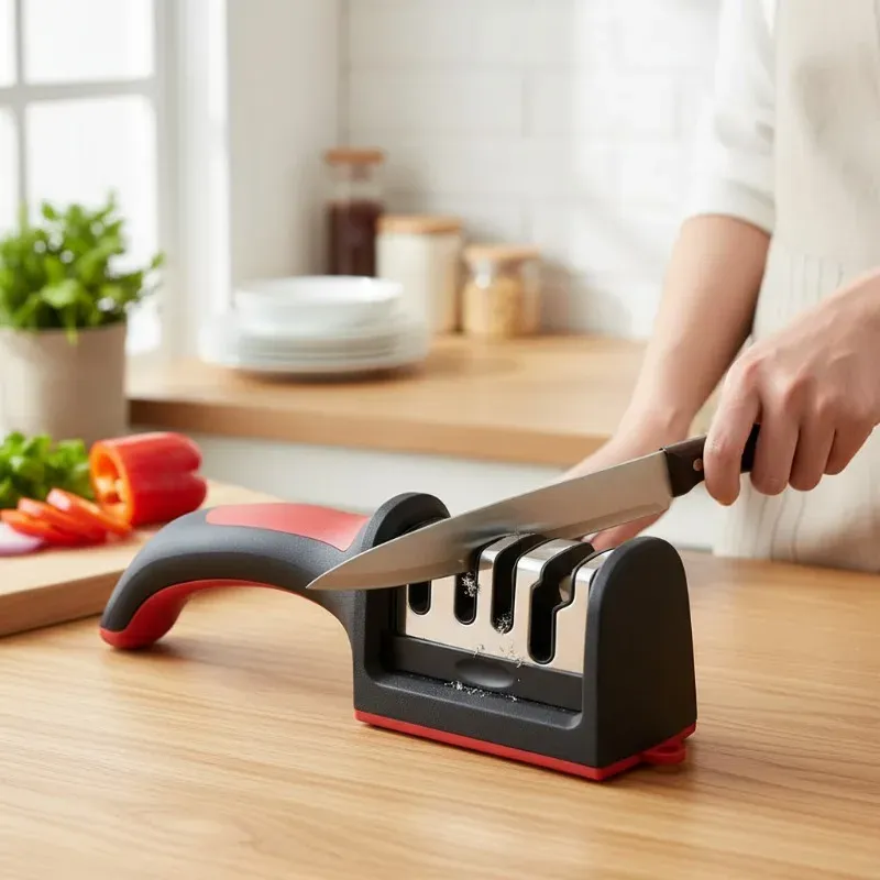Affûteur de couteaux de cuisine en quatre étapes