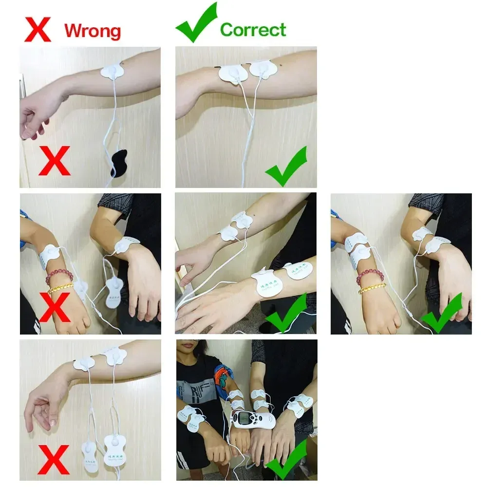 Masseur cervical musculaire TENS, appareil de thérapie numérique électrique pour le dos, stimulateur d'impulsions électroniques pour le soin global du corps 2