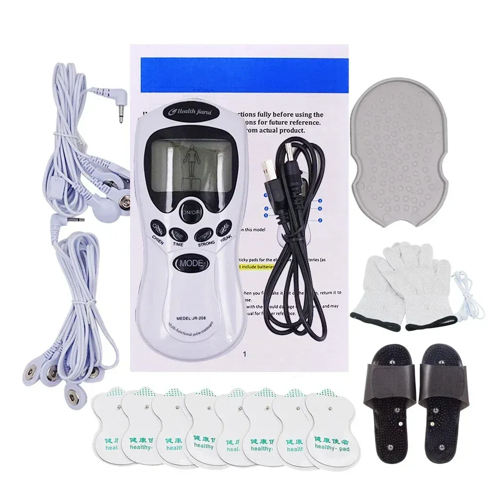Masseur cervical musculaire TENS, appareil de thérapie numérique électrique pour le dos, stimulateur d'impulsions électroniques pour le soin global du corps 19
