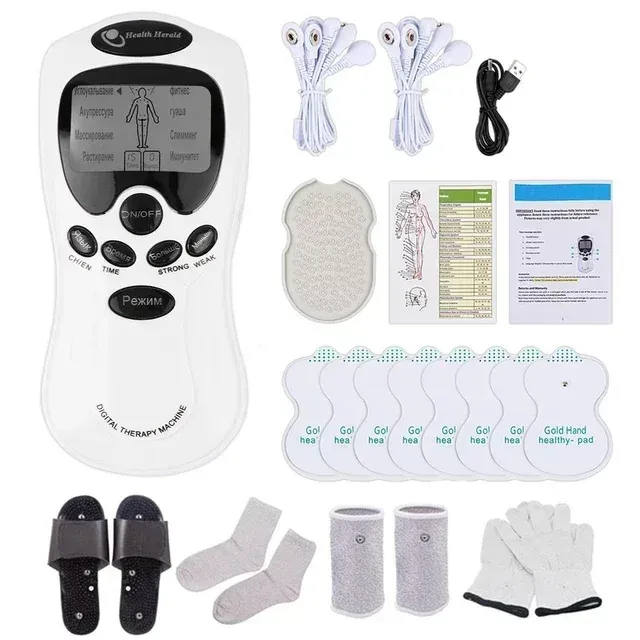 Masseur cervical musculaire TENS, appareil de thérapie numérique électrique pour le dos, stimulateur d'impulsions électroniques pour le soin global du corps 11
