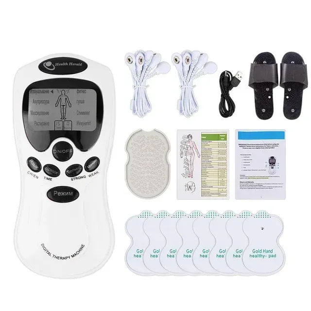 Masseur cervical musculaire TENS, appareil de thérapie numérique électrique pour le dos, stimulateur d'impulsions électroniques pour le soin global du corps 13