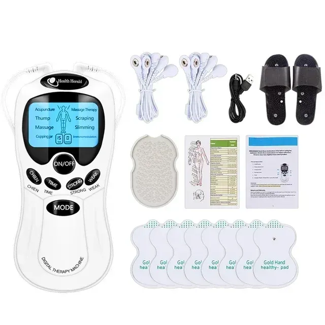 Masseur cervical musculaire TENS, appareil de thérapie numérique électrique pour le dos, stimulateur d'impulsions électroniques pour le soin global du corps 12
