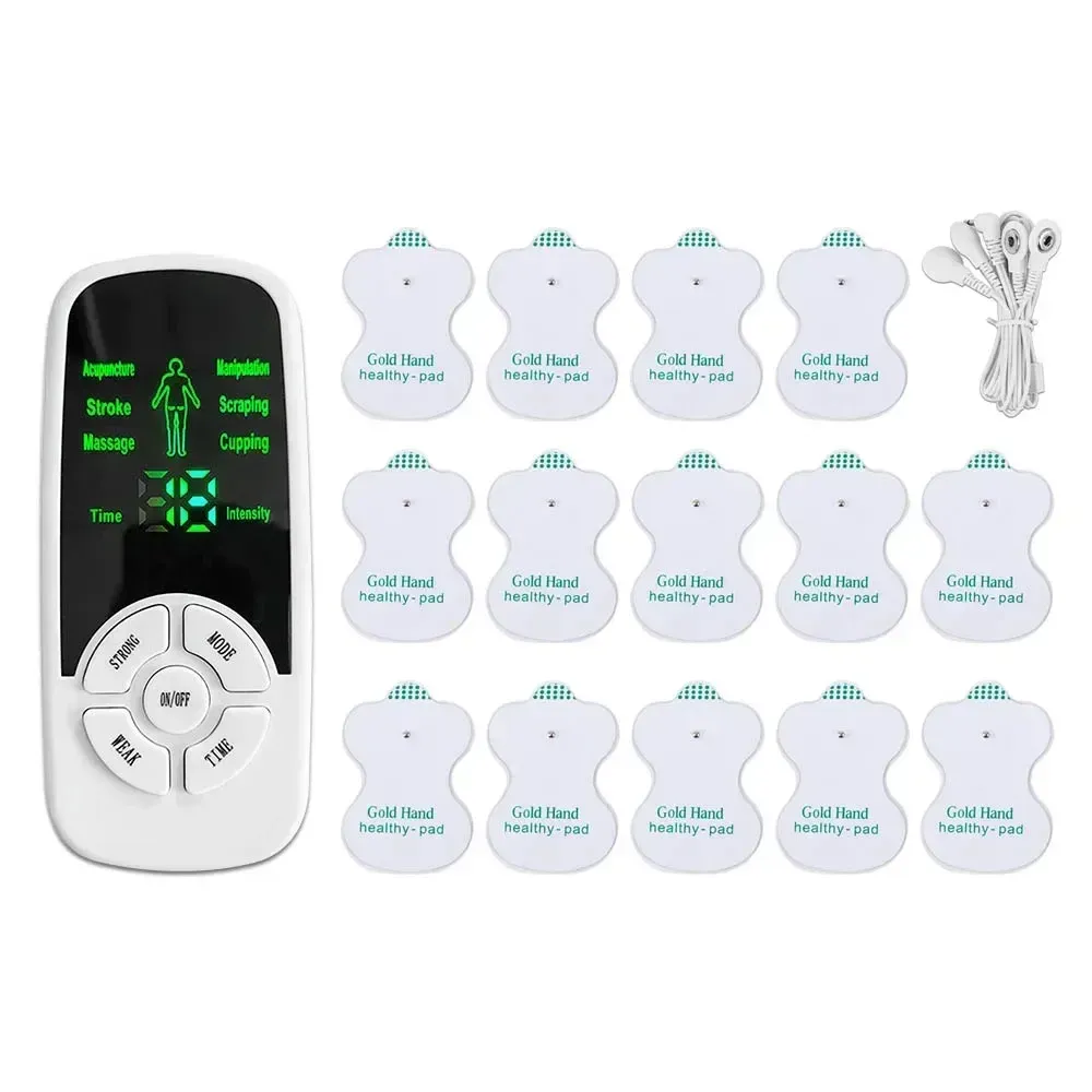 Masseur cervical musculaire TENS, appareil de thérapie numérique électrique pour le dos, stimulateur d'impulsions électroniques pour le soin global du corps 22