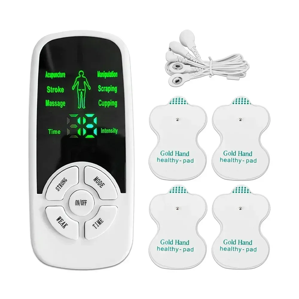 Masseur cervical musculaire TENS, appareil de thérapie numérique électrique pour le dos, stimulateur d'impulsions électroniques pour le soin global du corps 23