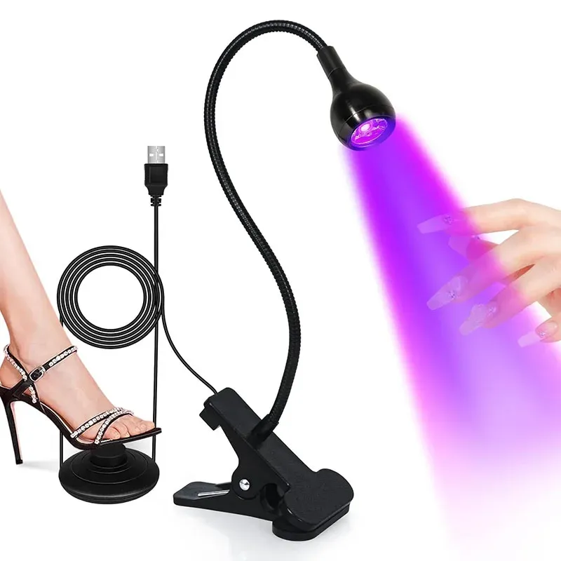 Lampe UV LED sèche-ongles de bureau, vue générale