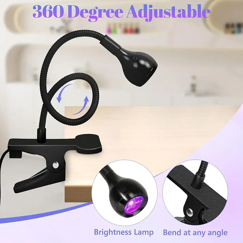 Lampe UV LED sèche-ongles, tête réglable