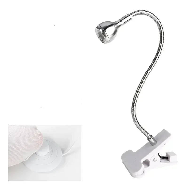 Lampe UV LED de bureau pour vernis gel, 5 W, tête réglable et interrupteur à pédale 8