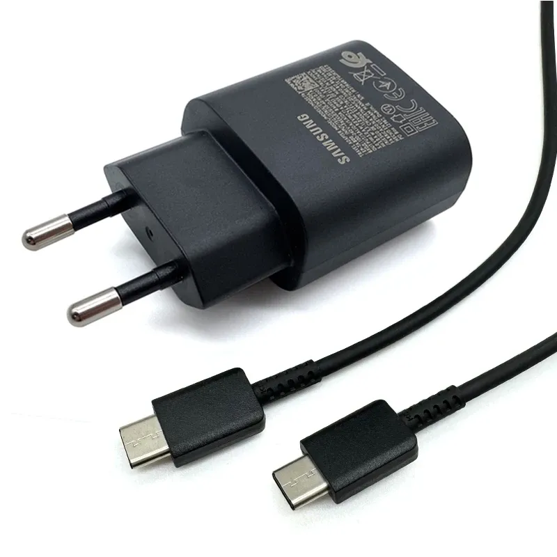 Chargeur rapide Samsung 25 W USB-C pour Galaxy S23, S24, S22, S21 Plus, A54, A34, adaptateur pour Z Flip 5, Z Fold 6, 5, 4 et 3 10