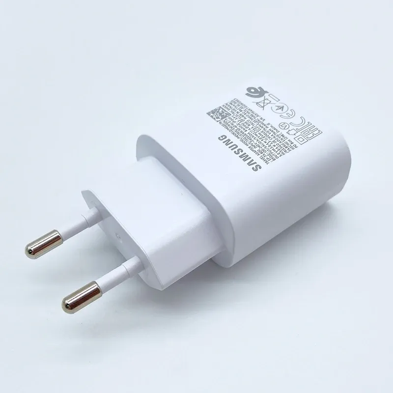 Chargeur rapide Samsung 25 W USB-C pour Galaxy S23, S24, S22, S21 Plus, A54, A34, adaptateur pour Z Flip 5, Z Fold 6, 5, 4 et 3 7