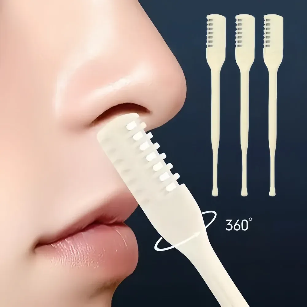 Tondeuse 2 en 1 Multi 360° pour poils de nez, avec fonction nettoyage des oreilles et grattoir