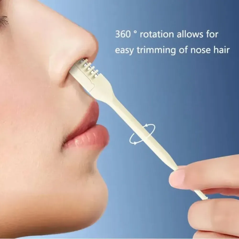 Tondeuse 2 en 1 Multi 360° pour poils de nez, avec fonction nettoyage des oreilles et grattoir 2