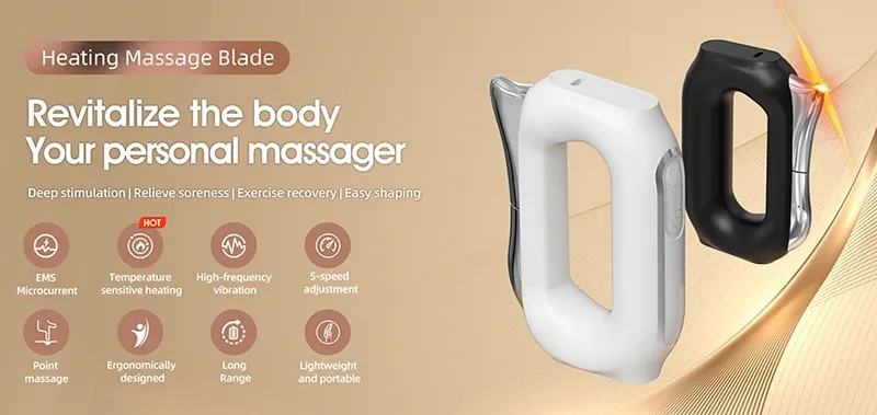 Détail du masseur fascia en utilisation