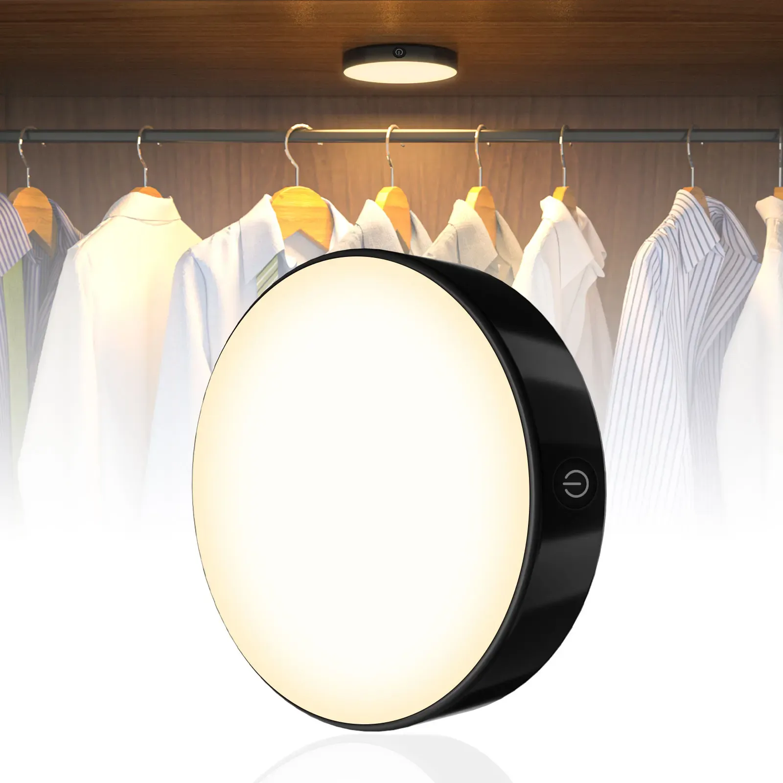 WILLED – Lampe tactile rechargeable à intensité variable, batterie intégrée 1000 mAh, veilleuse LED portable pour armoire, cuisine et chambre 9