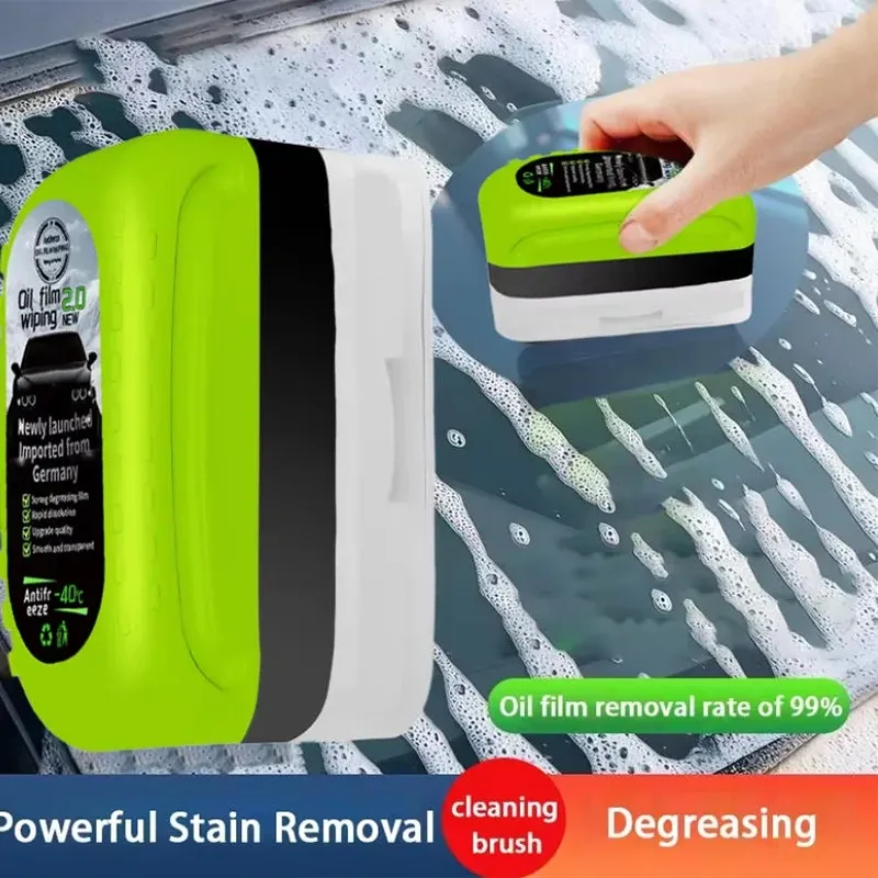Brosse de nettoyage du film d'huile pour pare-brise