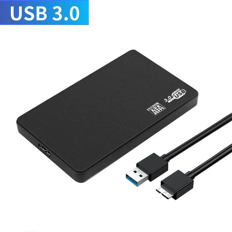 Boîtier de disque dur externe USB 3.0 pour disque 2,5" SATA, HDD et SSD, transfert haute vitesse jusqu'à 5 Gbps, compatible PC portable et PS5 8