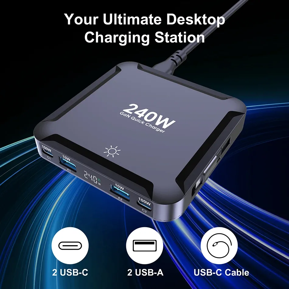 Chargeur 240 W détail