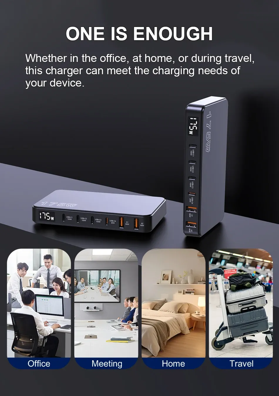 Chargeur pour le bureau, la maison et les voyages