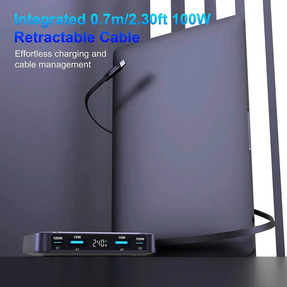 Chargeur 240 W en utilisation