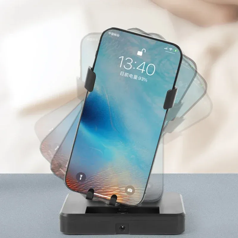 Support de bureau silencieux à mouvement automatique pour téléphone portable, compatible podomètre