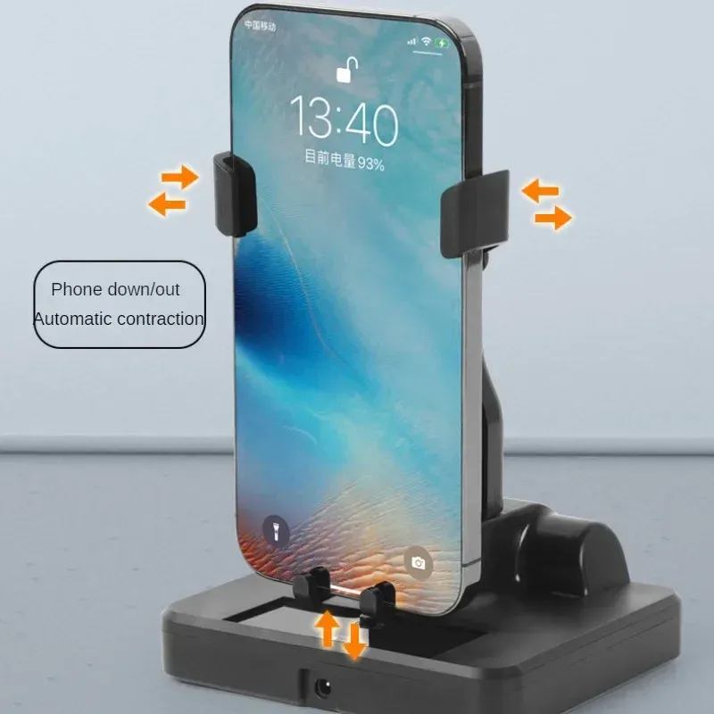 Support de bureau silencieux à mouvement automatique pour téléphone portable, compatible podomètre 3