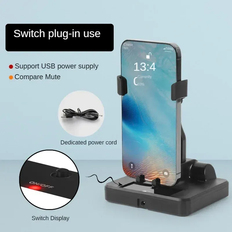 Support de bureau silencieux à mouvement automatique pour téléphone portable, compatible podomètre 7