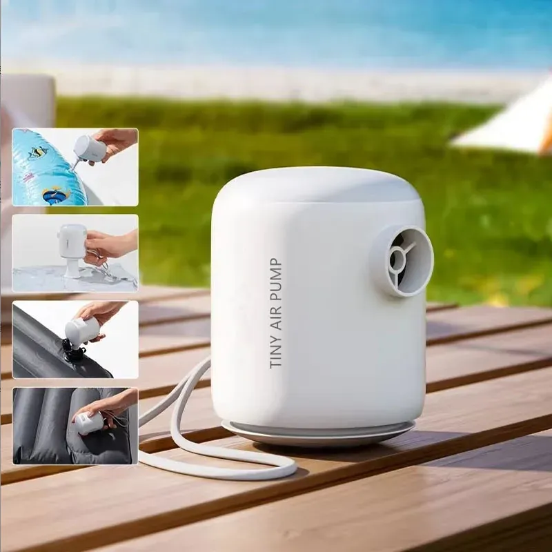 Mini pompe électrique portable pour matelas pneumatique, gonfleur et dégonfleur, idéale pour bouées et camping
