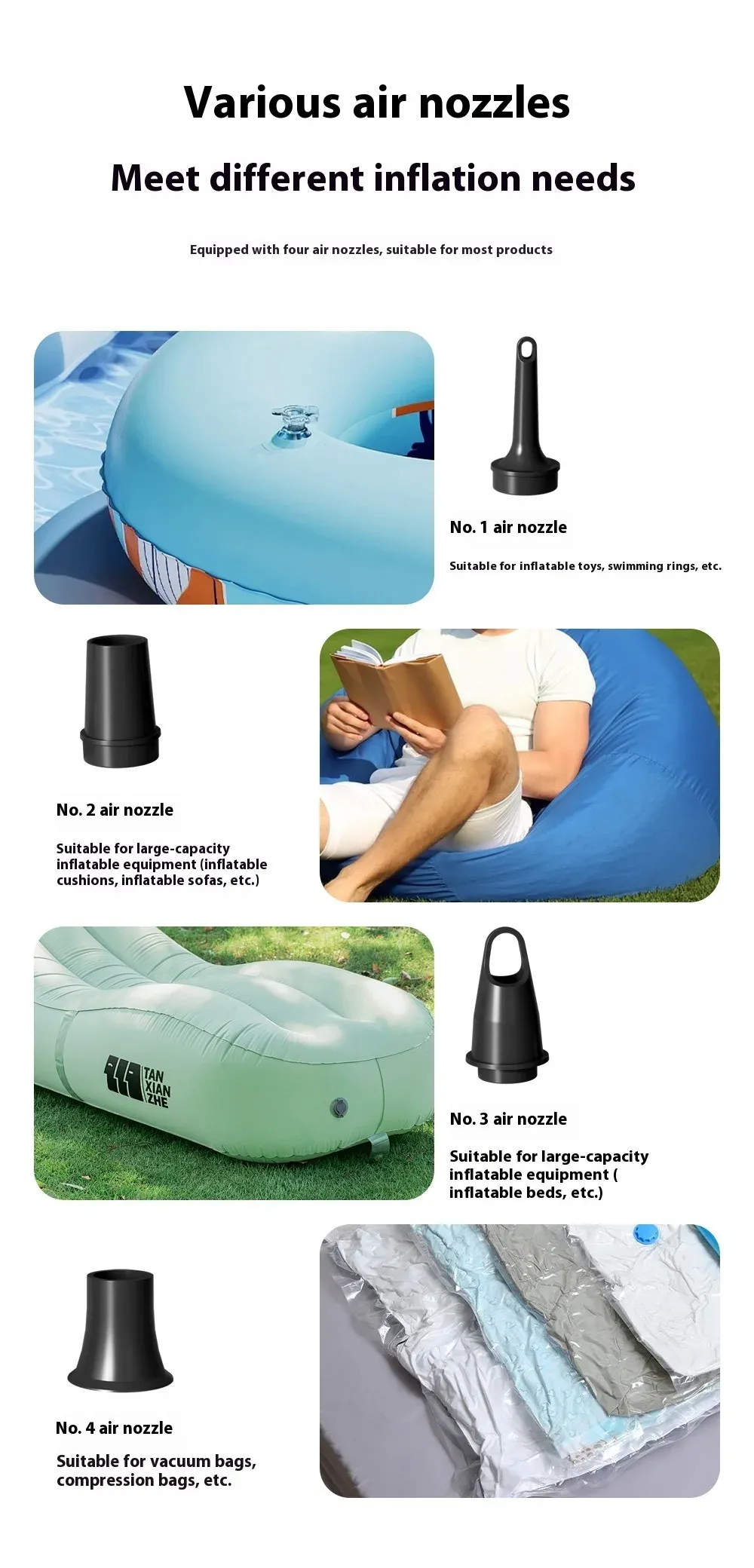 Mini pompe à air portable en extérieur