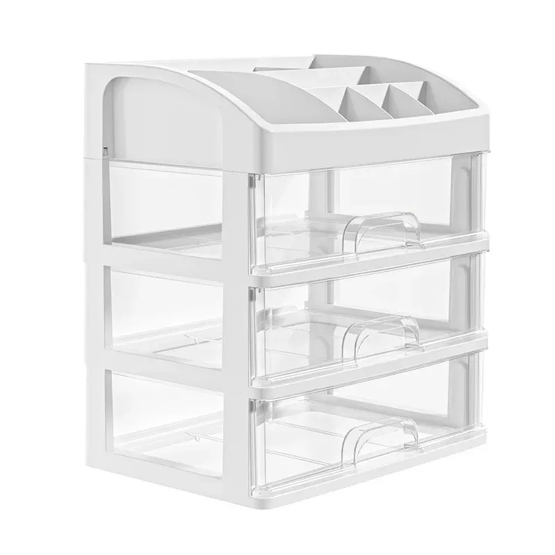 Boîte de rangement de bureau multicouche avec tiroirs