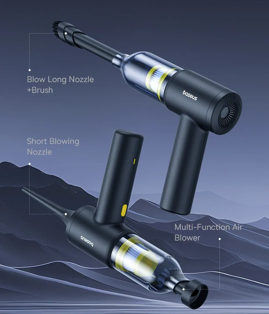 Baseus aspirateur de voiture utilisé pour nettoyer l'habitacle