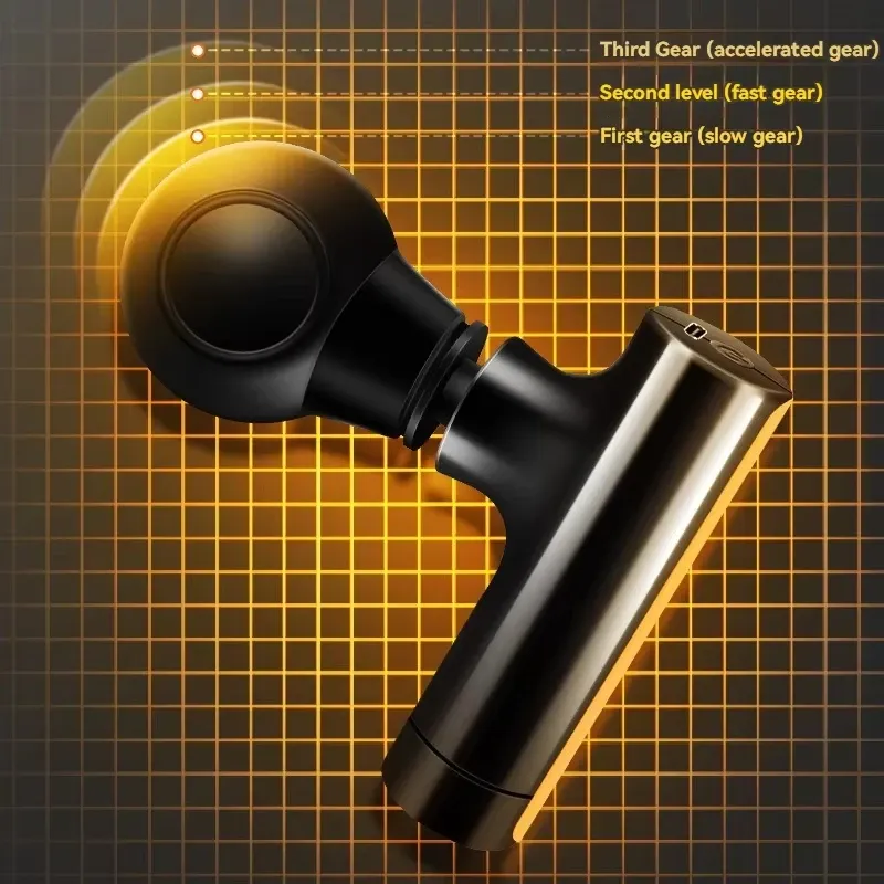 Mini pistolet de massage USB portable 2025, appareil de relaxation musculaire à vibrations pour le cou, le dos et l'épaule, soulagement des douleurs, équipement de fitness - Image 1