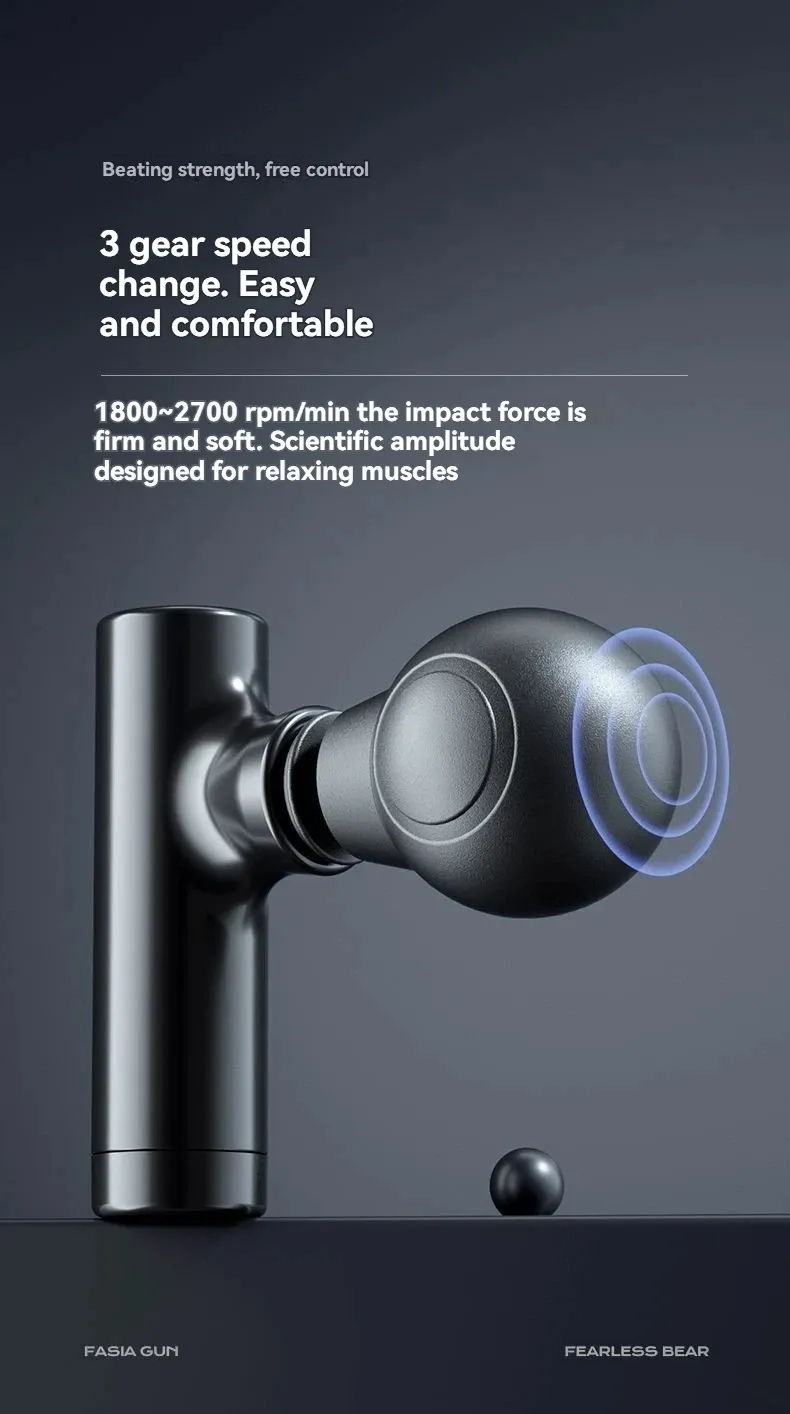 Mini pistolet de massage portable, utilisation pour les épaules