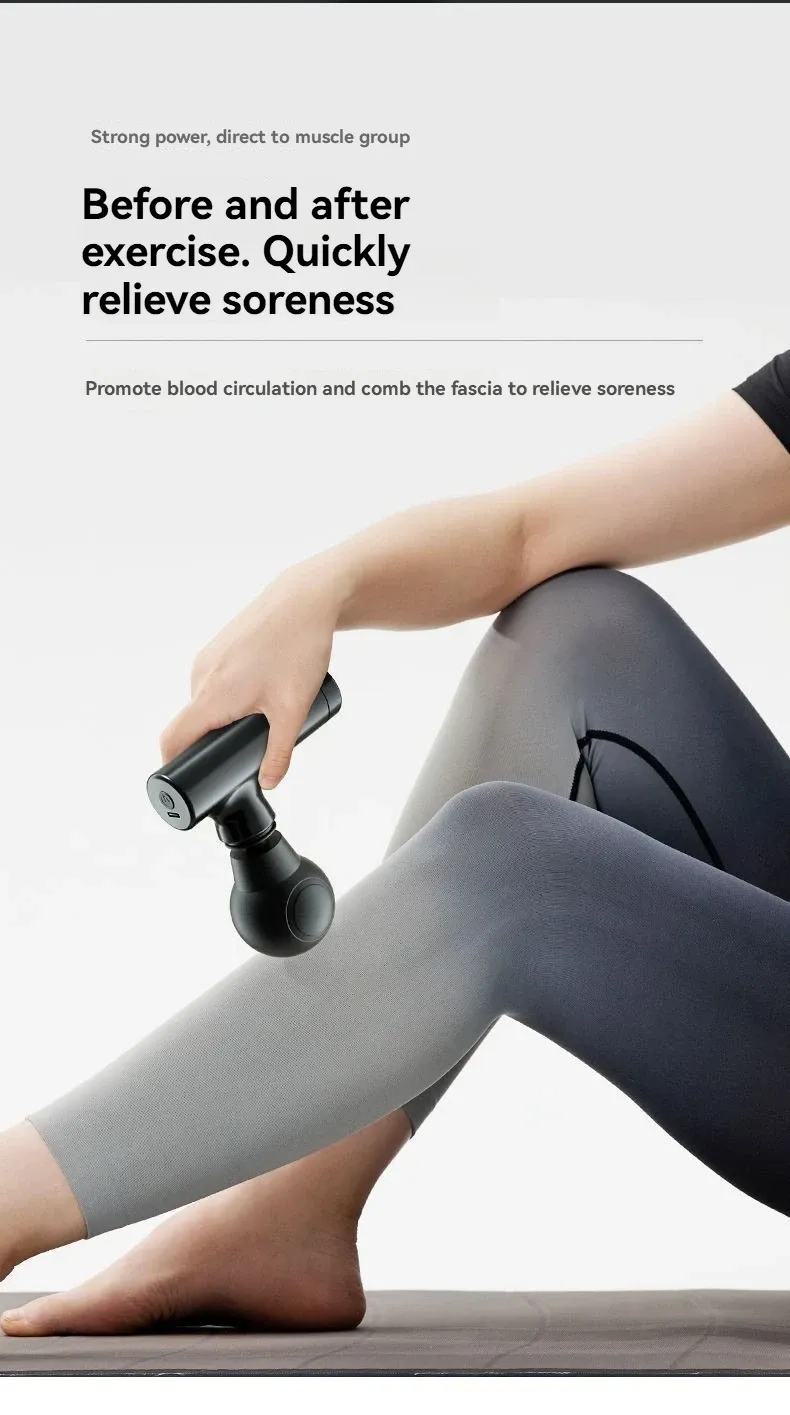 Mini pistolet de massage portable, utilisation pour le dos