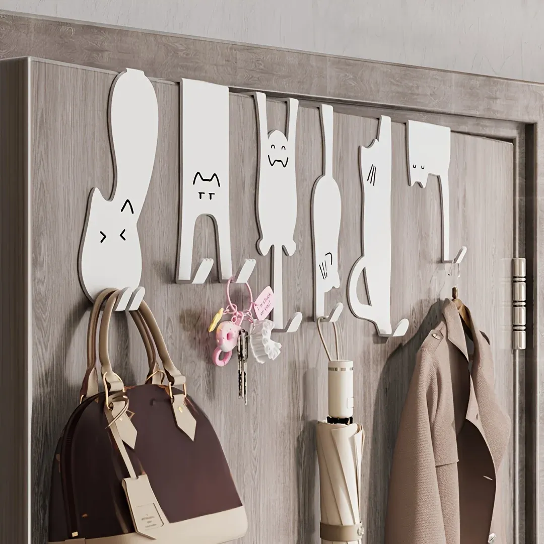 Détail du crochet de porte pour rangement de vêtements