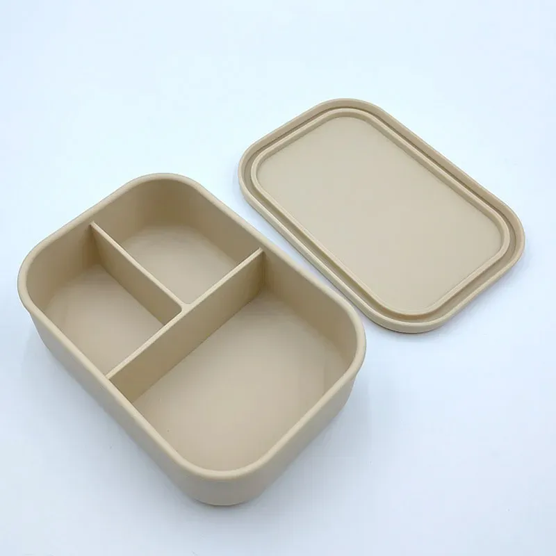 Boîte à lunch personnalisée pour enfants, boîte bento en silicone personnalisable avec compartiments, cadeau de rentrée scolaire 6