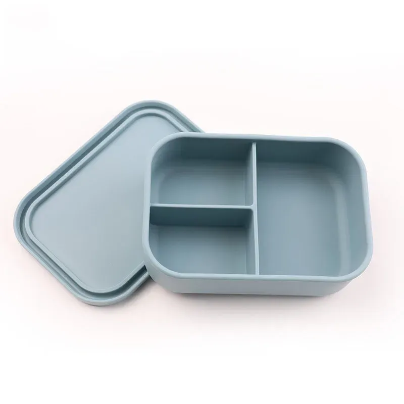 Boîte à lunch personnalisée pour enfants, boîte bento en silicone personnalisable avec compartiments, cadeau de rentrée scolaire 7