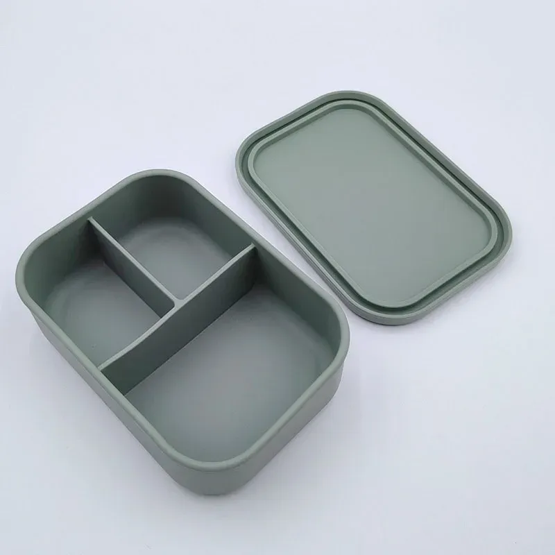 Boîte à lunch personnalisée pour enfants, boîte bento en silicone personnalisable avec compartiments, cadeau de rentrée scolaire 9