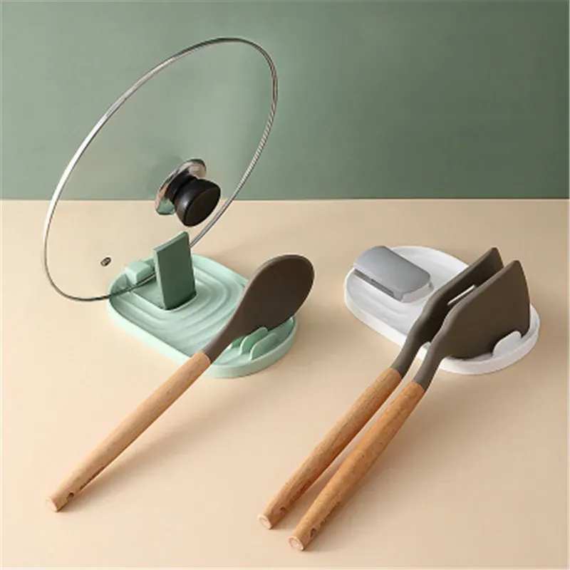 Organisateur de cuisine pour couvercles de casseroles, égouttoir pour poêles et casseroles et support de rangement pour plan de travail, sans perçage 5