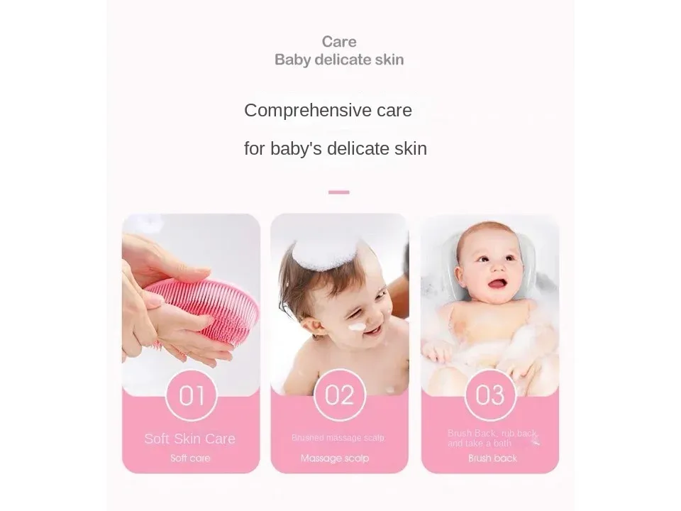 Brosse de bain en silicone en situation d'utilisation
