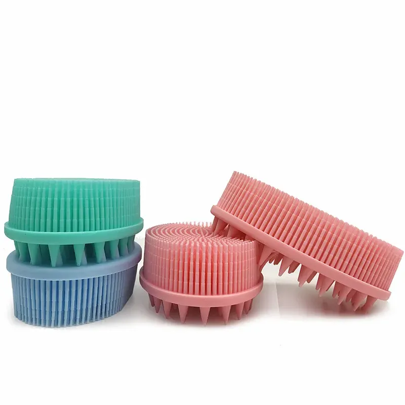 Brosse de bain en silicone, finition et détails